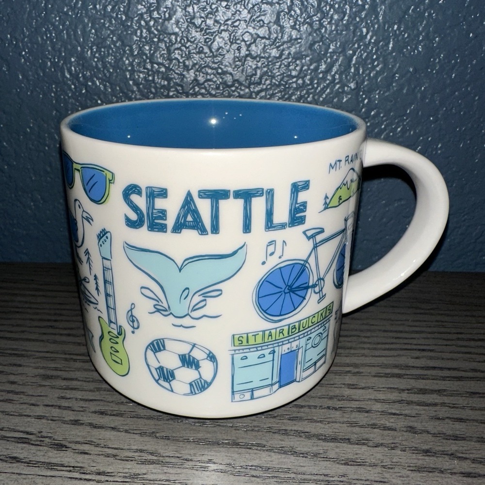 Starbucks SEATTLE Been There Series BTS 14 Oz Coffee Mug Excellent Condition